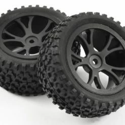 Fastrax Cuboid Buggy Tyres On Black Wheels - 1:10 Buggy Rear -Fastrax Sales Shop FAST0037B 1
