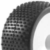 Fastrax 1/10th Pre Glued Buggy Tyres - 12mm Hex - Block Pattern - Front (2)