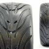 Fastrax 1:10 Street Tread Tyres On Classic Black/Chrome Wheels (4)