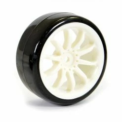 Fastrax 1:10 Drift Tyres On White 10 Spoke Wheels (4) -Fastrax Sales Shop FAST0092W 6253