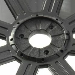 Fastrax 1:8 Rock Block Mounted On 8 Spoke Black Wheels (2) -Fastrax Sales Shop FAST1001B 2