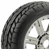 Fastrax 1:8 Eagle Road Tread Tyres Mounted On Black Chrome Wheels (2)