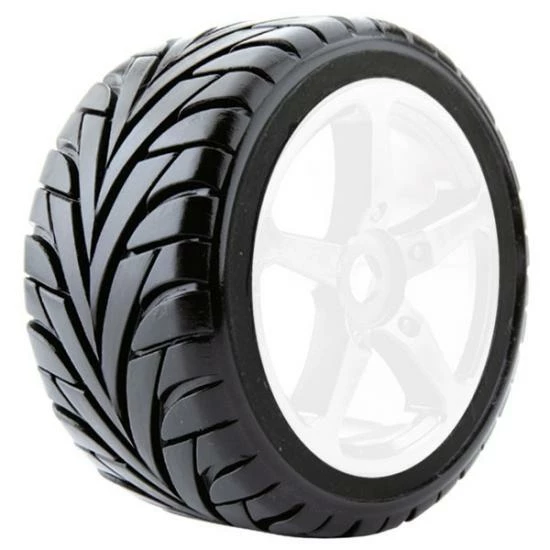 Fastrax 1:8 Truggy Eagle Tyres Mounted On 5 Spoke White Zero Offset Wheels (2) 1 Fastrax 1:8 Truggy Eagle Tyres Mounted On 5 Spoke White Zero Offset Wheels (2)