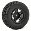 Fastrax 1:10 SC Eagle Treaded Road Tyres Mounted On 12mm Hex Slash 2WD Front Wheels (2)