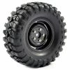 Fastrax Sawblock Scale 1.9 Wheels With Tyres - 108mm OD - Black (2)