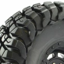 Fastrax Granite Scale 2.2 Wheels With Tyres - 140mm OD - Black (2) -Fastrax Sales Shop FAST1267B 1