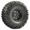 Fastrax Granite Scale 2.2 Wheels With Tyres - 140mm OD - Black (2)