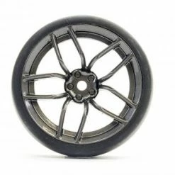 Fastrax Drift D1 Tyres Mounted On 3mm Offset 10 Spoke Graphite Wheels (4) -Fastrax Sales Shop FAST1356G D13 1