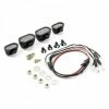 Fastrax Light Set W/Led - Lenses Wire Connector 4Pc - Rectangle