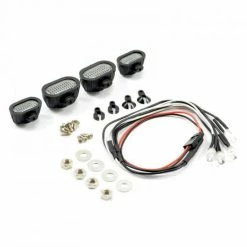 Fastrax Light Set W/Led - Lenses Wire Connector 4Pc - Rectangle