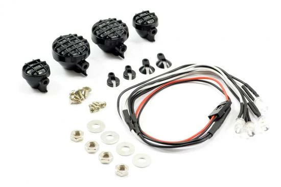 Fastrax Light Set W/Led - Lenses Wire Connector 4Pc - Round 2 Fastrax Light Set W/Led - Lenses Wire Connector 4Pc - Round - Image 2