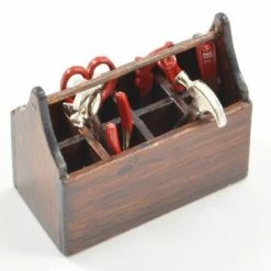 Fastrax Scale Wood Tool Box W/Cast Metal Tools -Fastrax Sales Shop FAST2351 1