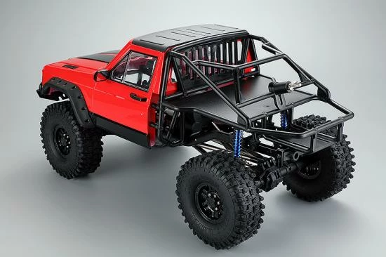 Fastrax 1:10 Rockee Pick Up + Rear Cage Hard Body - 313-324mm WB - Red 5 Fastrax 1:10 Rockee Pick Up + Rear Cage Hard Body - 313-324mm WB - Red - Image 5