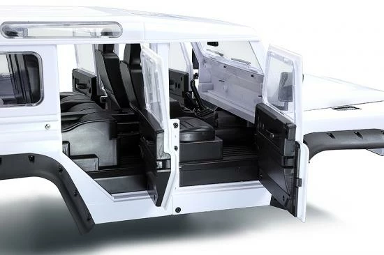 Fastrax 1:10 Ranger XL Land Rover Style Hard Body + Interior Set - 313mm WB - White 7 Fastrax 1:10 Ranger XL Land Rover Style Hard Body + Interior Set - 313mm WB - White - Image 7