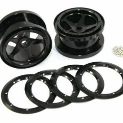 Fastrax Axial 5 Spoke 2.2 Alloy Beadlock Wheels (Wraith)