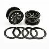 Fastrax 8 Spoke 2.2 Alloy Beadlock Wheels For Axial Wraith - 1 Pair
